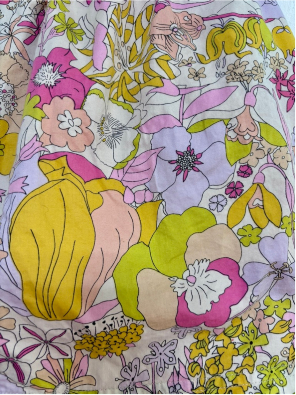 Girls Liberty of London for Target Floral Skirt S Ruffle White Pink Cotton - Picture 9 of 10